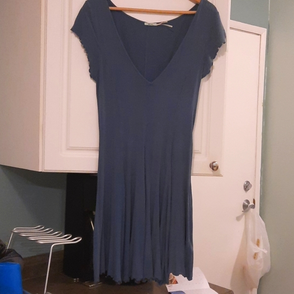 Kimchi Blue Ribbed A Line / V neck dress - Picture 1 of 6